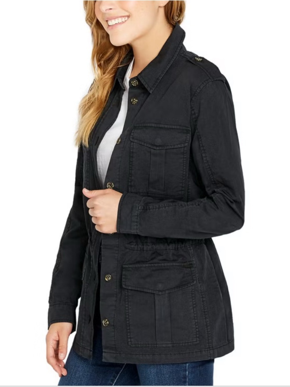 Buffalo David Bitton Women’s Black Shirt Jacket – Size Medium